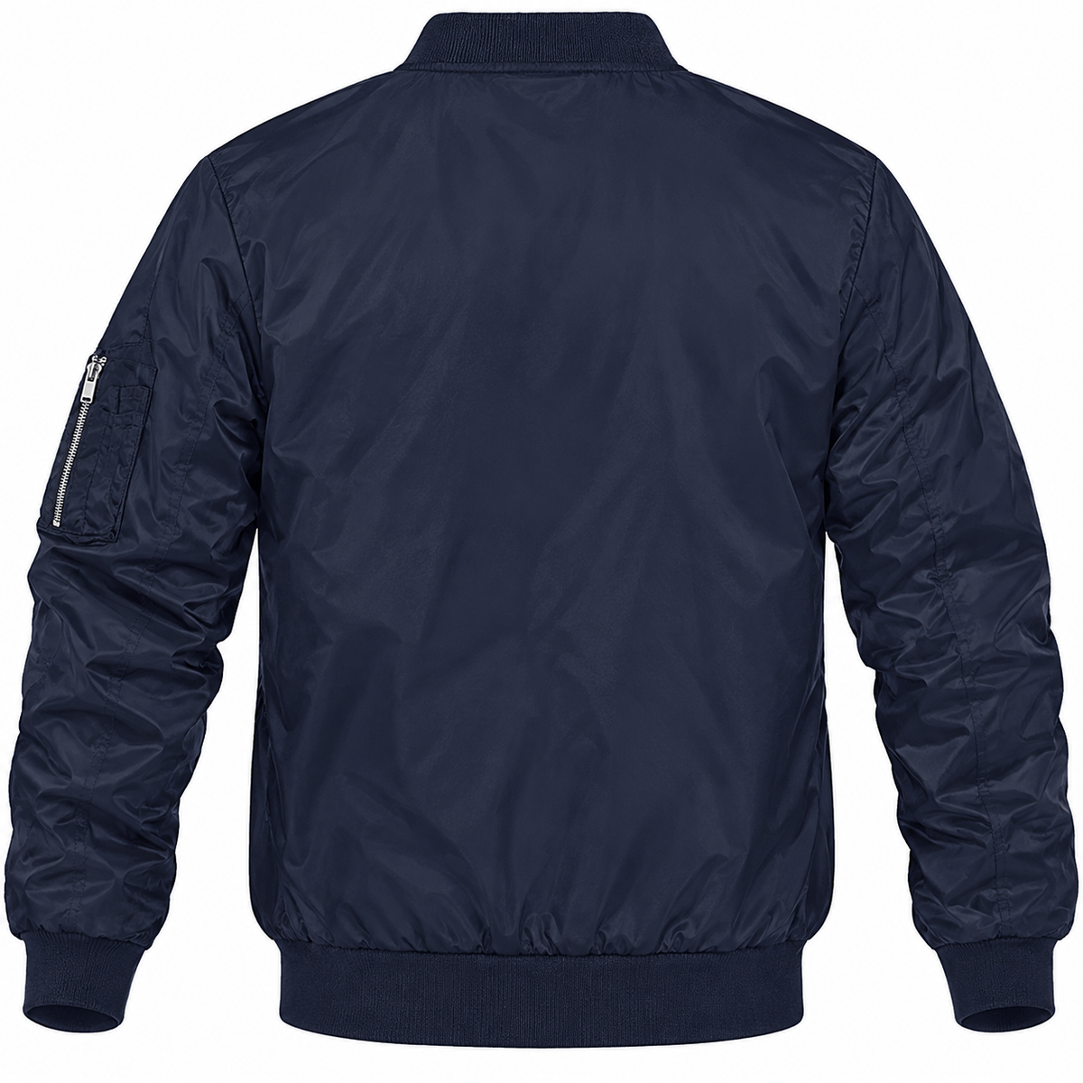 Alfa Romeo navy bomber jacket back product view | color: navy |