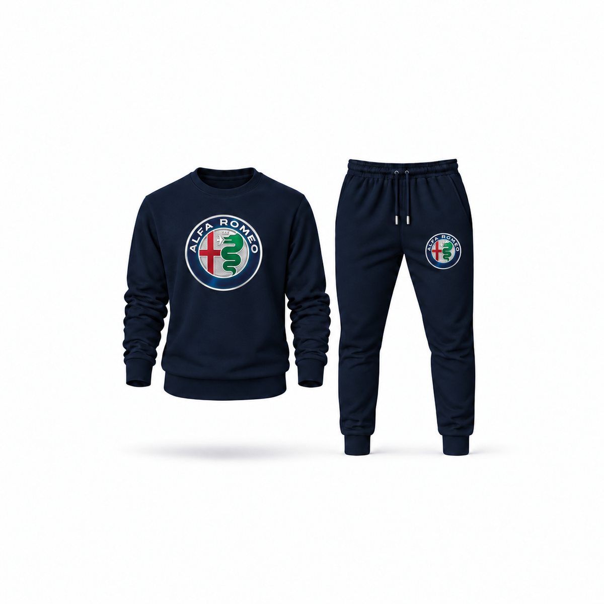 Men's Alfa Romeo Sweatshirt Joggers Set | Color: Navy | Main
