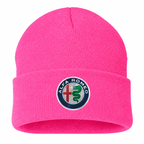 Men's Alfa Romeo Beanie Hat — Pink — clean front main