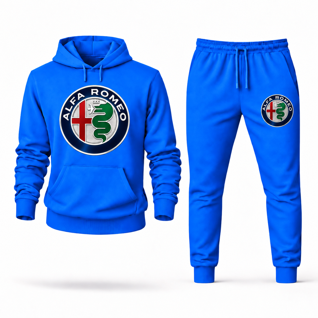 Alfa Romeo Azure hoodie joggers set front