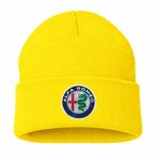 Men's Alfa Romeo Beanie Hat — Yellow — clean front main