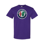 Youth Kids Alfa Romeo Car Cotton T-Shirt | Color: Purple | Main