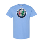 Youth Kids Alfa Romeo Car Cotton T-Shirt | Color: Sky Blue | Main