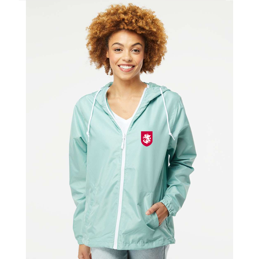 Men’s Georgia National Soccer Team - Independent Trading Co. - Lightweight Windbreaker Full-Zip Jacket - EXP54LWZ