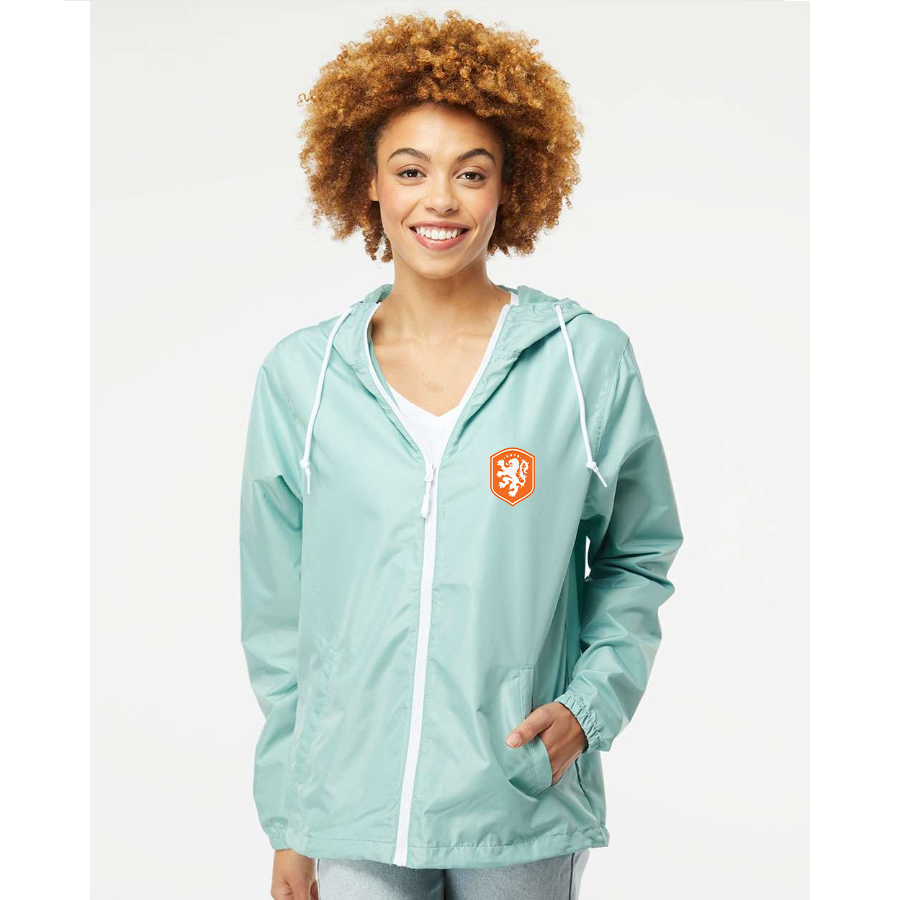Men’s Netherlands National Soccer Team  - Independent Trading Co. - Lightweight Windbreaker Full-Zip Jacket - EXP54LWZ