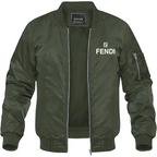 Men's Fendi Lightweight Bomber Jacket Windbreaker Softshell Varsity Jacket Coat