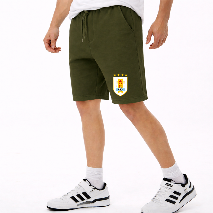 Men's Uruguay National Soccer Team Athletic Fleece Shorts