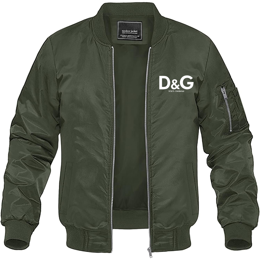 Men's Dolce and Gabbana Lightweight Bomber Jacket Windbreaker Softshell Varsity Jacket Coat