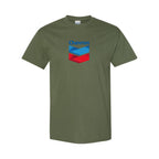 Men's Chevron Gas Station  Cotton T-Shirt