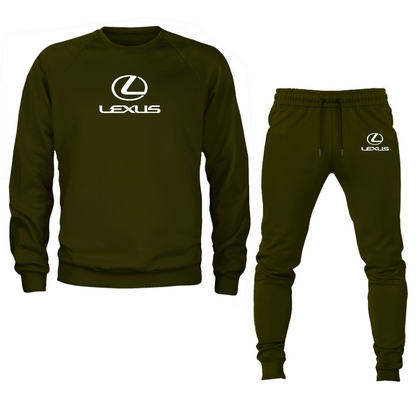 Men’s Lexus Car Crewneck Sweatshirt Joggers Suit