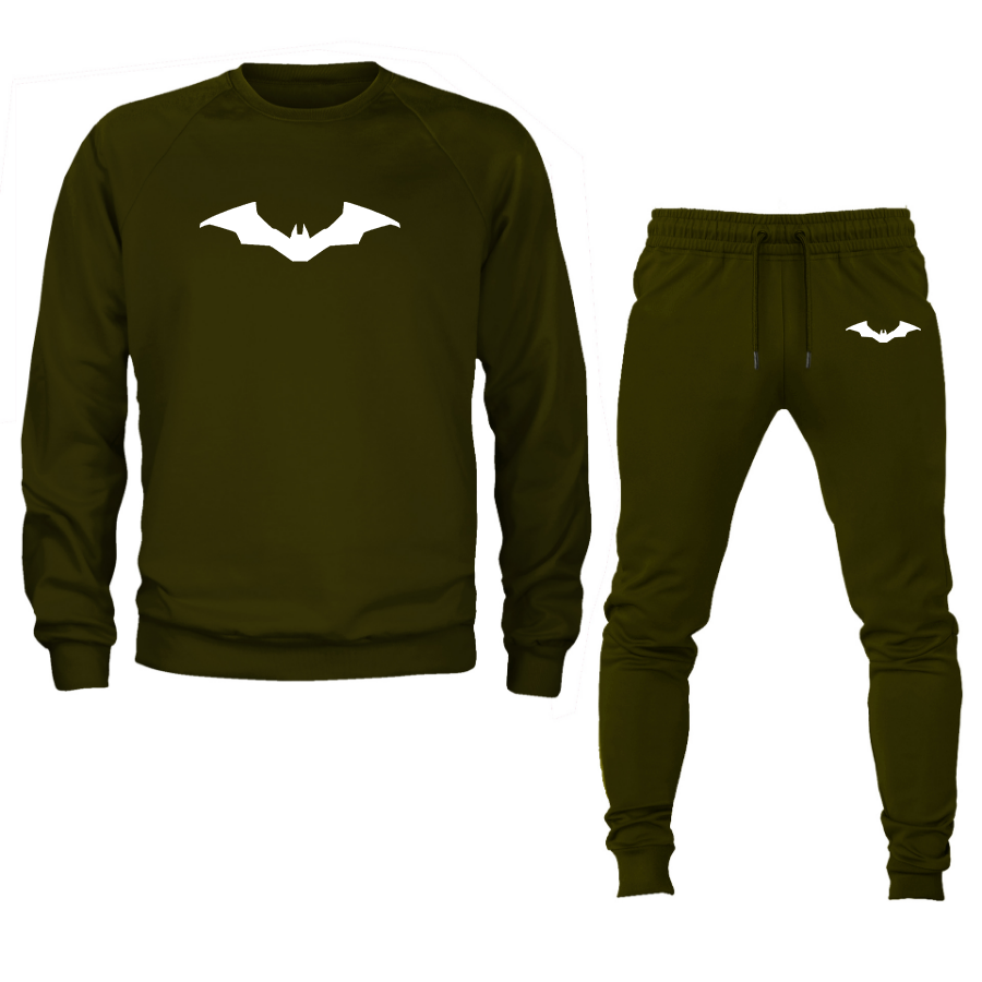 Men's New Batman DC Universe Superhero Crewneck Sweatshirt Joggers Suit