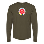 Men's Colombia National Soccer Team Long Sleeve T-Shirt