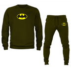 Men's DC Comics Batman Superhero Crewneck Sweatshirt Joggers Suit