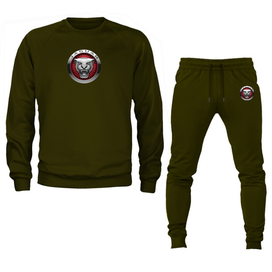 Men’s Jaguar Motorsport Car Crewneck Sweatshirt Joggers Suit