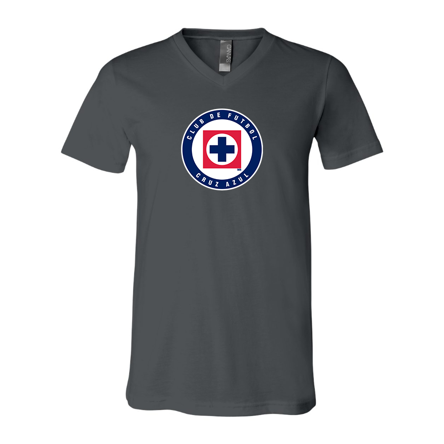 Men’s Cruz Azul Football Club - BELLA + CANVAS - Jersey V-Neck Tee - 3005