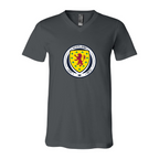Men’s Scotland National Soccer Team - BELLA + CANVAS - Jersey V-Neck Tee - 3005