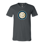 Men’s Inter Milan Soccer - BELLA + CANVAS - Jersey V-Neck Tee - 3005