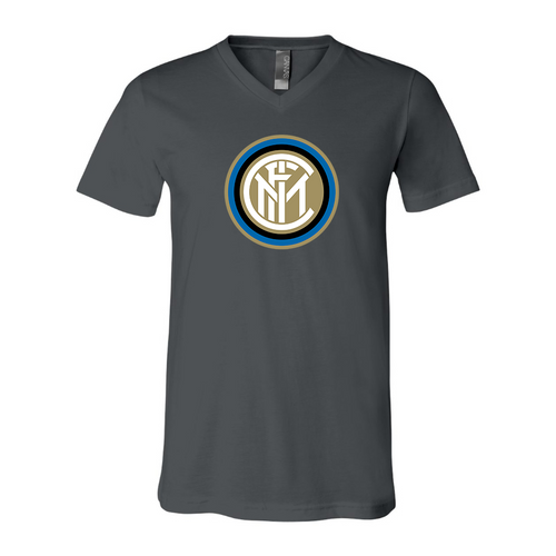 Men’s Inter Milan Soccer - BELLA + CANVAS - Jersey V-Neck Tee - 3005