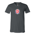 Men’s Costa Rica National Soccer Team - BELLA + CANVAS - Jersey V-Neck Tee - 3005