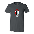 Men’s AC Milan Soccer- BELLA + CANVAS - Jersey V-Neck Tee - 3005
