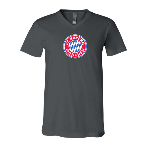 Men’s F.C. Bayern Munich Soccer - BELLA + CANVAS - Jersey V-Neck Tee - 3005