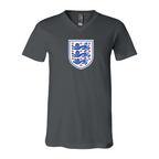 Men’s England National Football Team - BELLA + CANVAS - Jersey V-Neck Tee - 3005