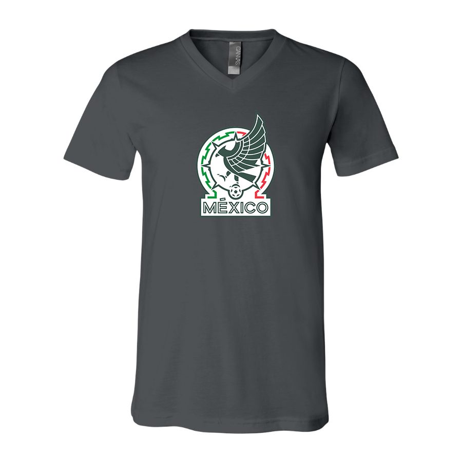 Men’s  Mexico Soccer  - BELLA + CANVAS - Jersey V-Neck Tee - 3005