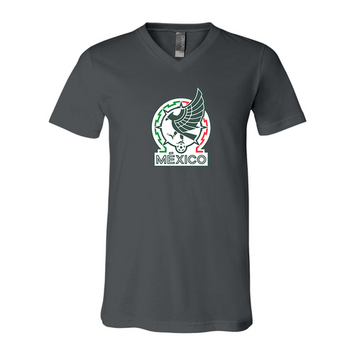 Men’s  Mexico Soccer  - BELLA + CANVAS - Jersey V-Neck Tee - 3005