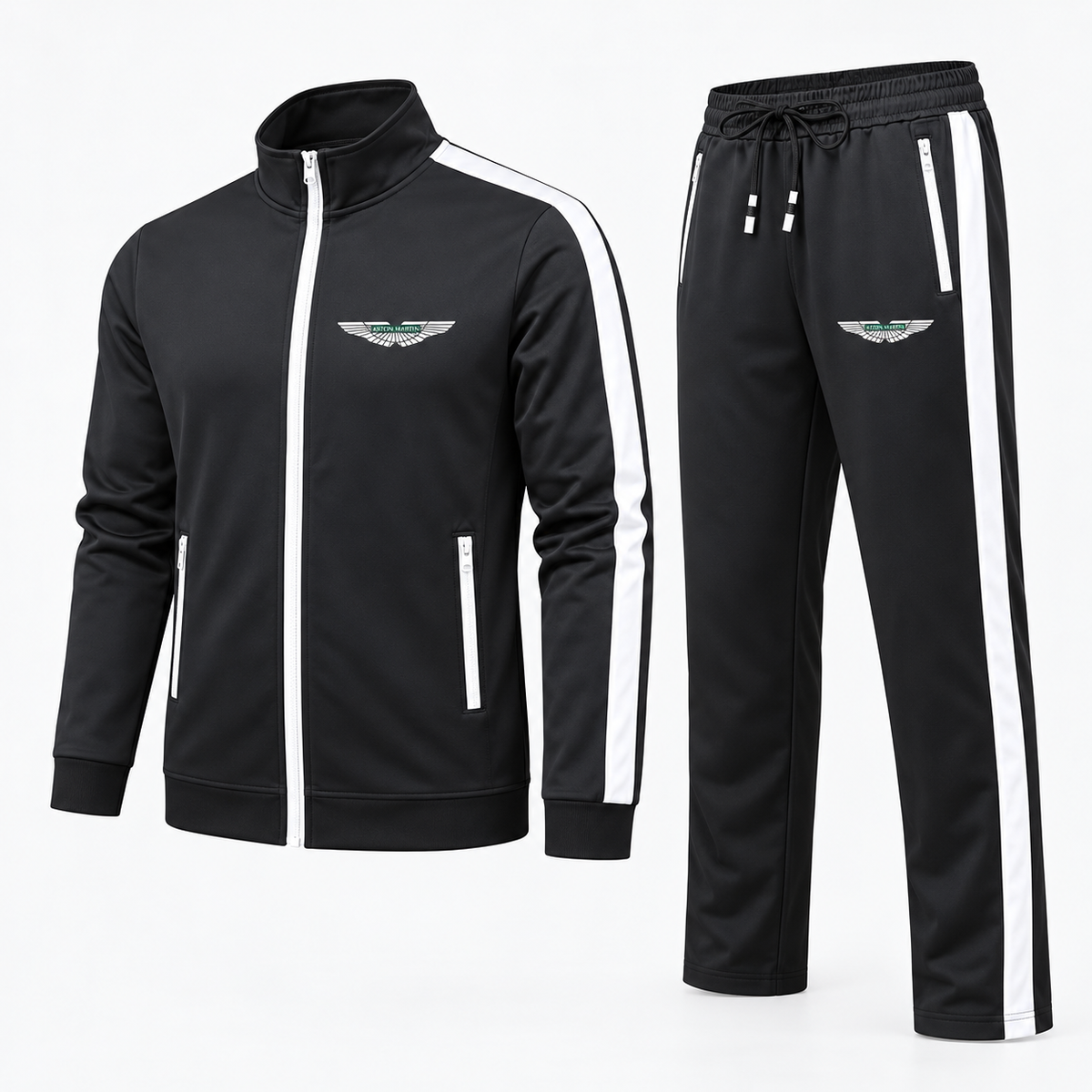 Men's Aston Martin Motorsports Car Dri-Fit TrackSuit | Color: Black | Image 2