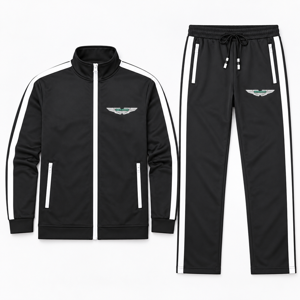 Men's Aston Martin Motorsports Car Dri-Fit TrackSuit | Color: Black | Image 5