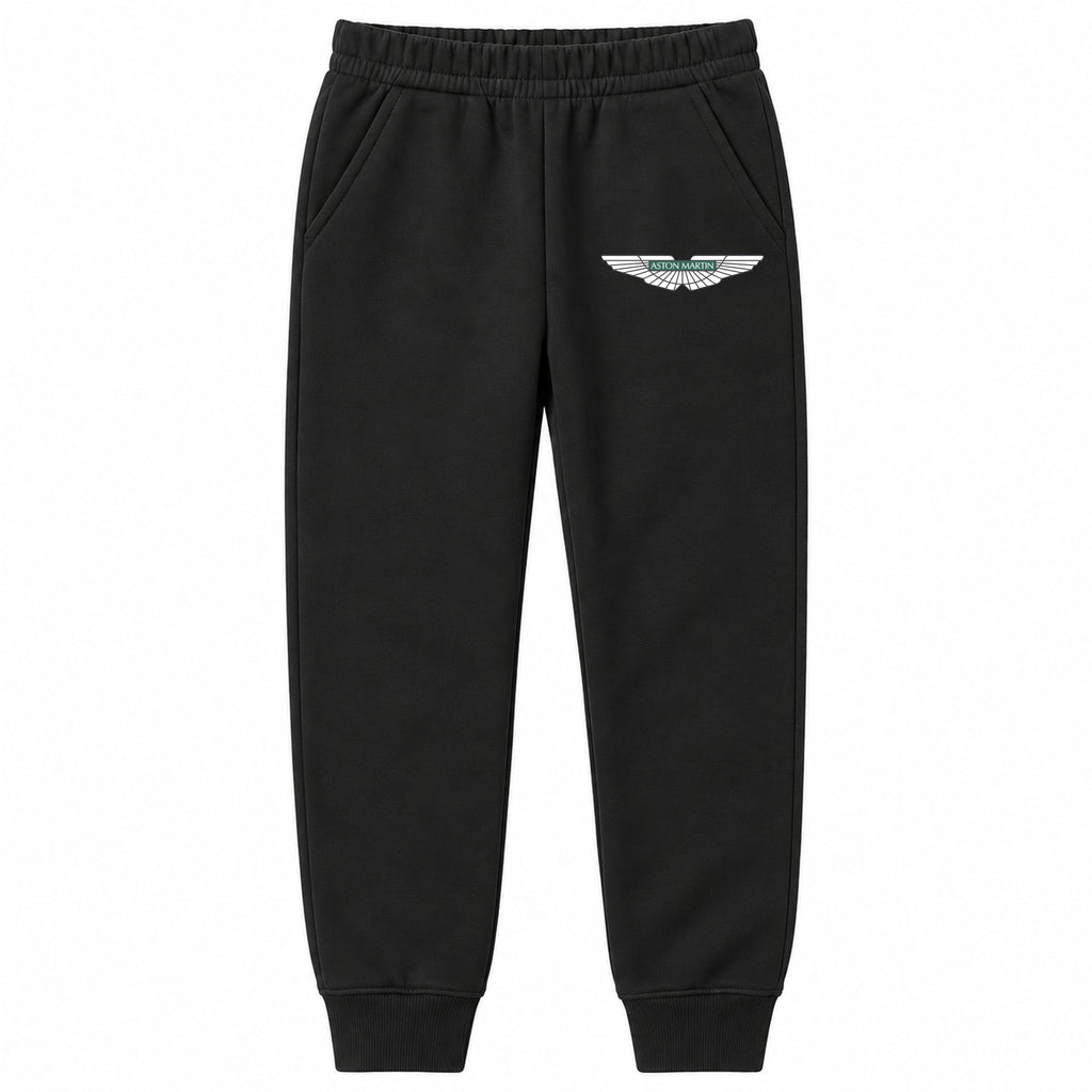 Aston Martin youth jogger sweatpants in Black, Youth Large ages 10–12
