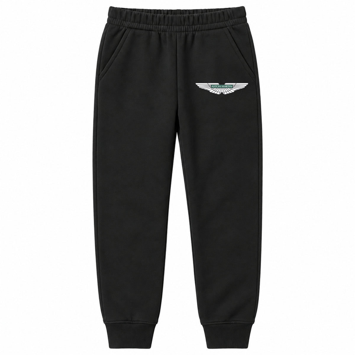 Aston Martin youth jogger sweatpants in Black, Youth Large ages 10–12
