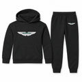 Aston Martin youth hoodie jogger set, Black, Youth Large ages 10–12