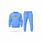 Men's Aston Martin Sweatshirt Joggers Set | Color: Carolina Blue | Main