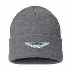 Men's Aston Martin Beanie Hat — Gray — clean front main