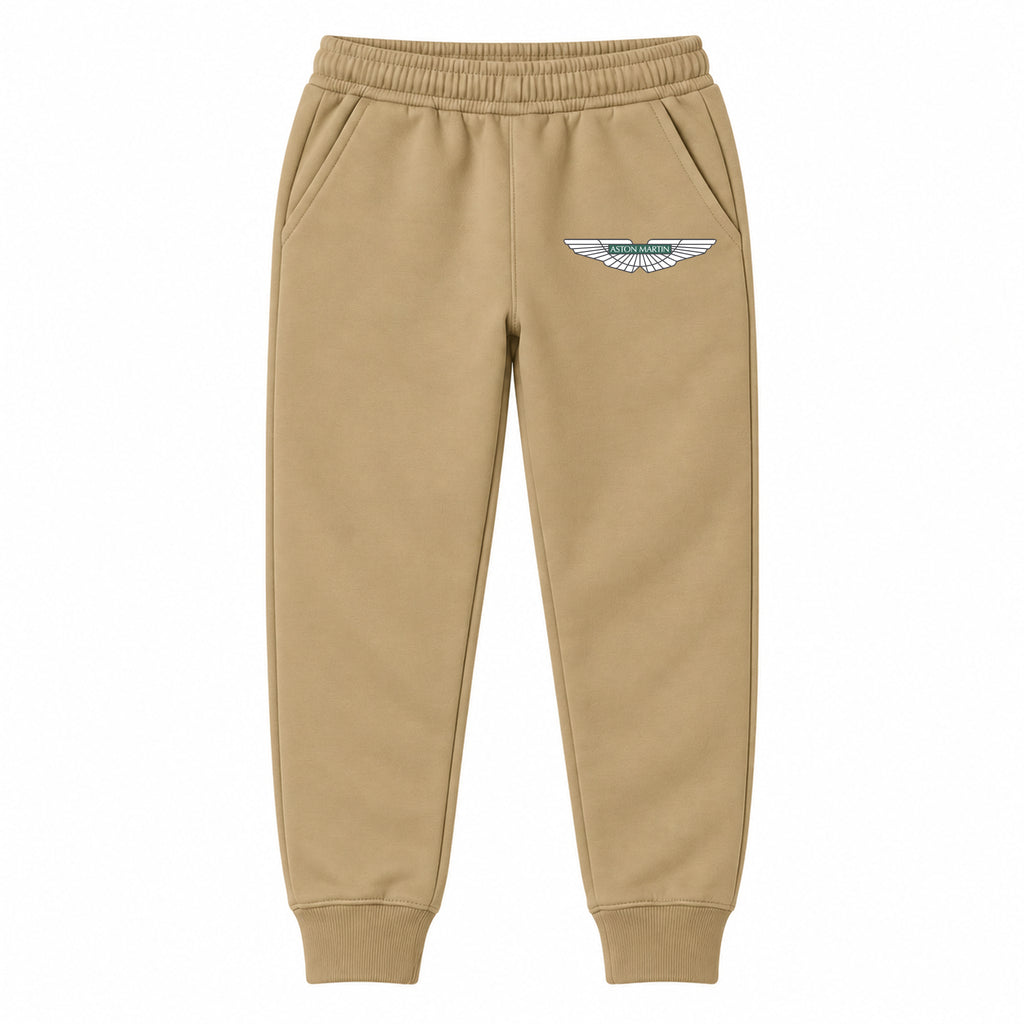 Aston Martin youth jogger sweatpants in Khaki, Youth Large ages 10–12