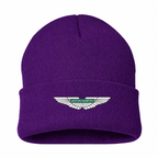 Men's Aston Martin Beanie Hat — Purple — clean front main