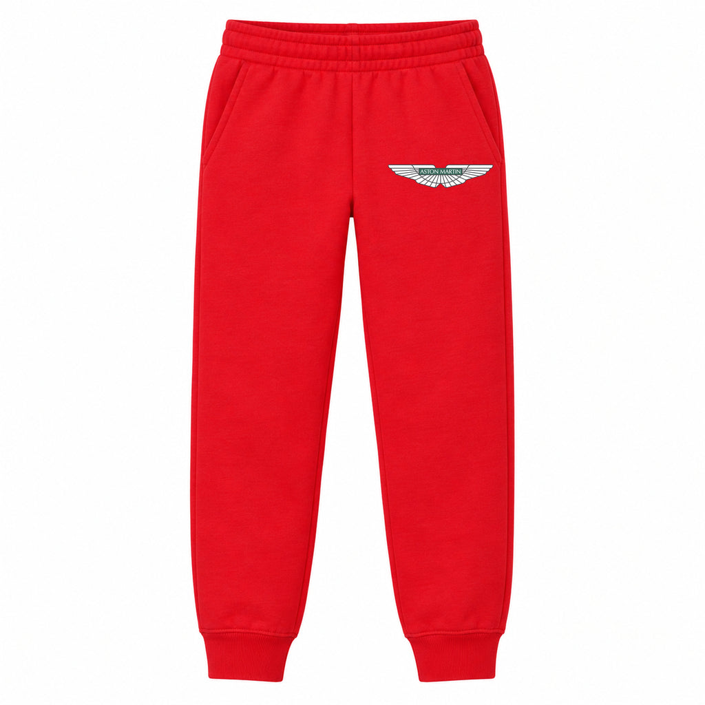Aston Martin youth jogger sweatpants in Red, Youth Large ages 10–12