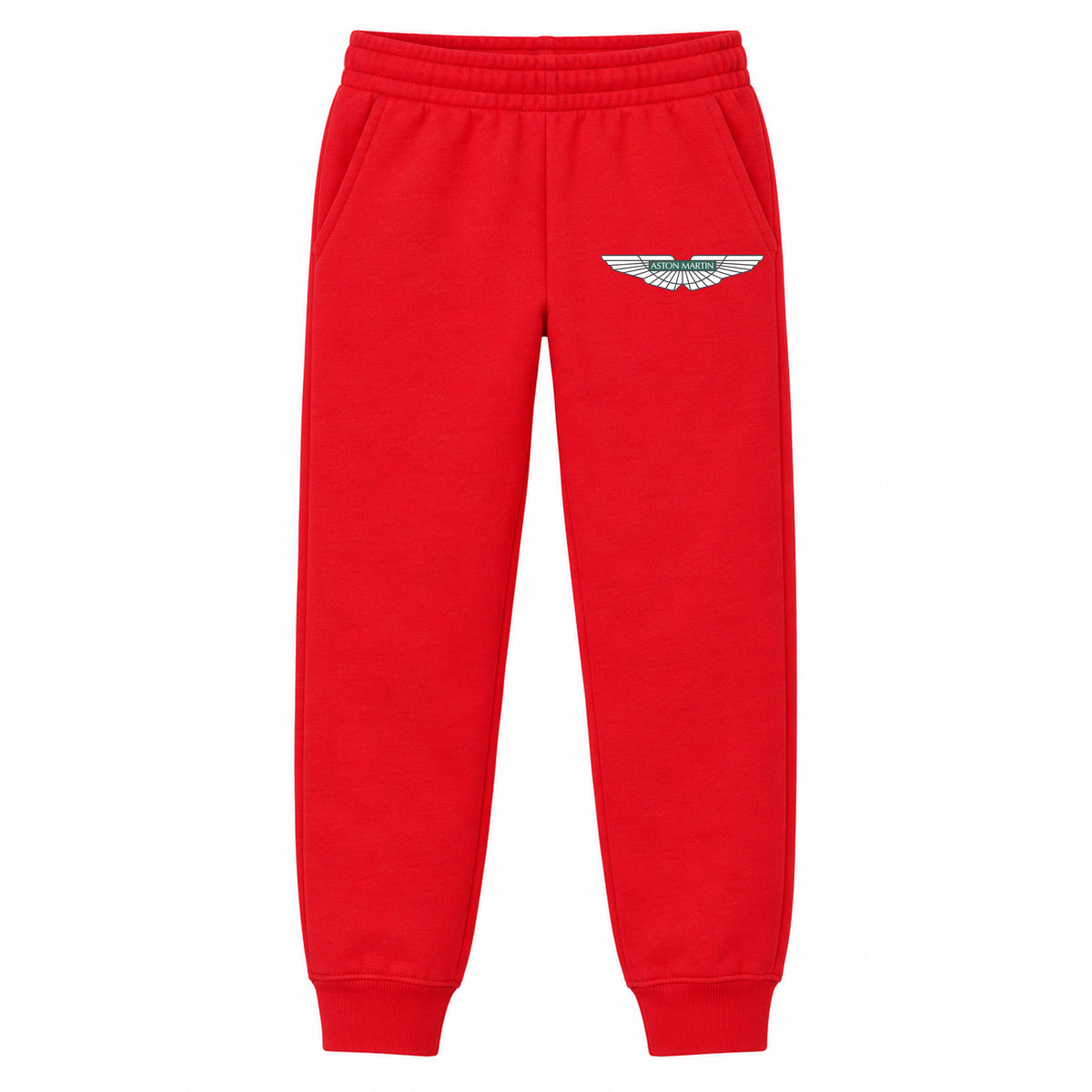 Aston Martin youth jogger sweatpants in Red, Youth Large ages 10–12
