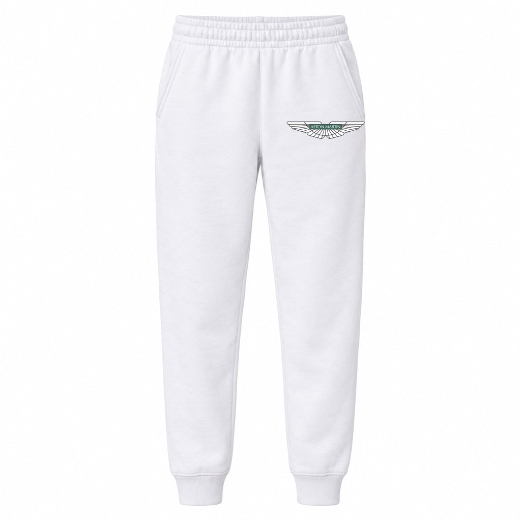 Aston Martin youth jogger sweatpants in White, Youth Large ages 10–12