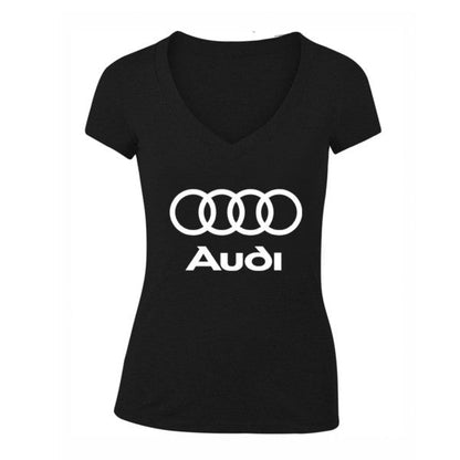 Women's Audi Motorsports Car V-Neck T-Shirt