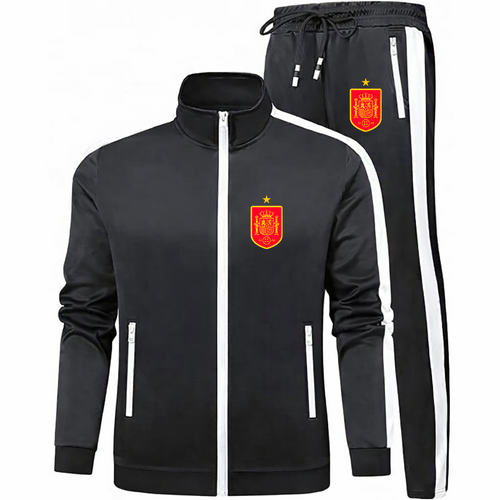 Men's Spain Red Logo National Soccer Team Dri-Fit TrackSuit