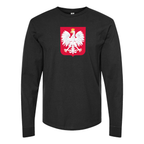 Youth Kids Poland National Soccer Team Long Sleeve T-Shirt