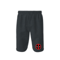 Men's Deadpool Marvel Superhero Athletic Fleece Shorts