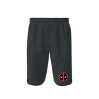 Men's Deadpool Marvel Superhero Athletic Fleece Shorts