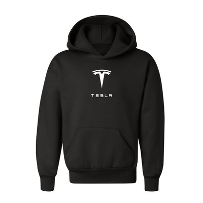 Youth Kids Tesla Motorsports Car Pullover Hoodie