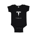 Tesla Motorsports Car Baby Romper Onesie