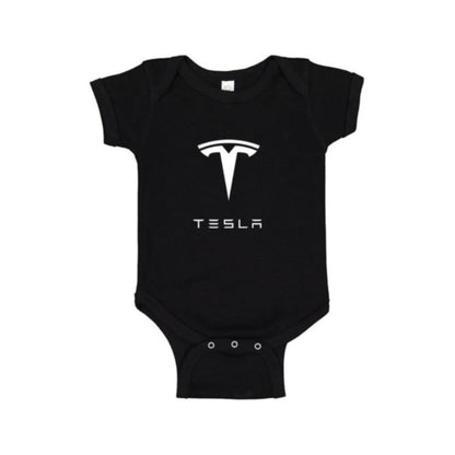 Tesla Motorsports Car Baby Romper Onesie