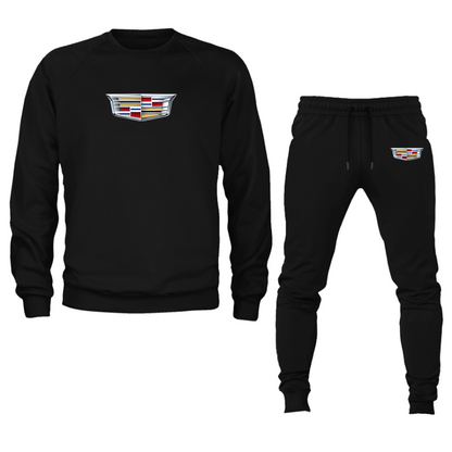 Men’s Cadillac Car Crewneck Sweatshirt Joggers Suit