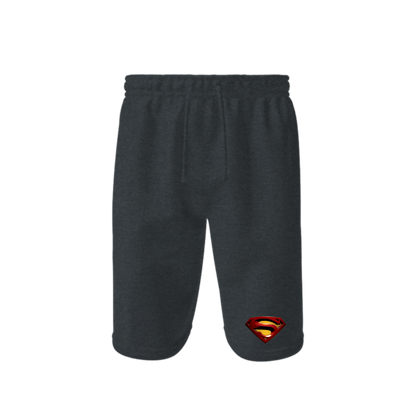 Men's Superman Superhero Athletic Fleece Shorts